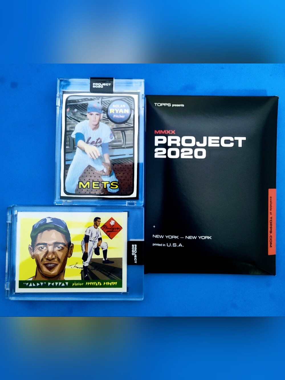 2020 Topps Project Card Set - Nolan Ryan And Sandy Koufax Mint Condition.#0702/3